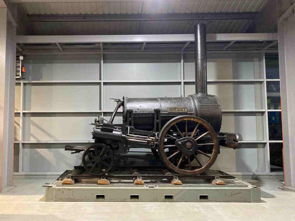 A Picture of George Stephenson's Rocket