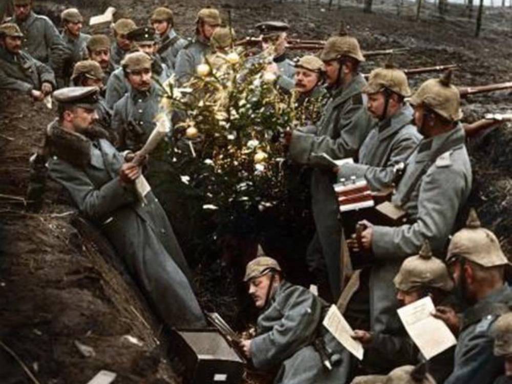 A Picture of Soldiers Singing