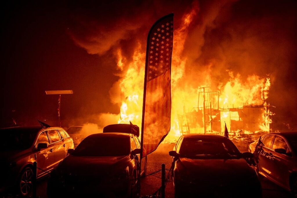 A Picture of the California Wildfire