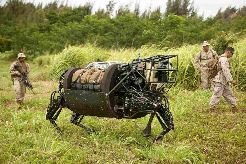 A Picture of AlphaDog Robotic Steed
