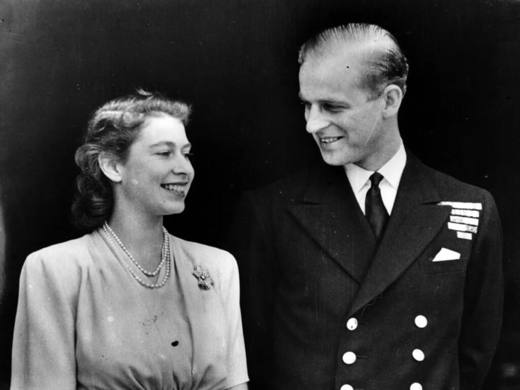 A Picture of Prince Philip and Princess Elizabeth