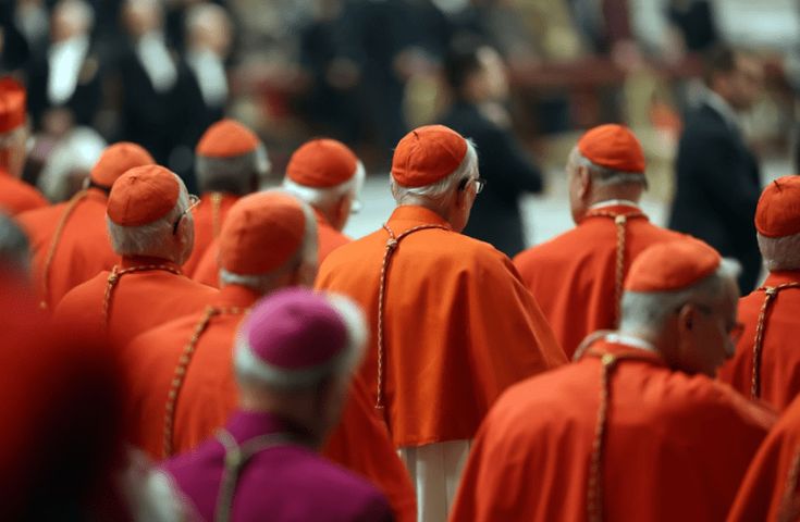 Cardinals Dressed in their Official Robe