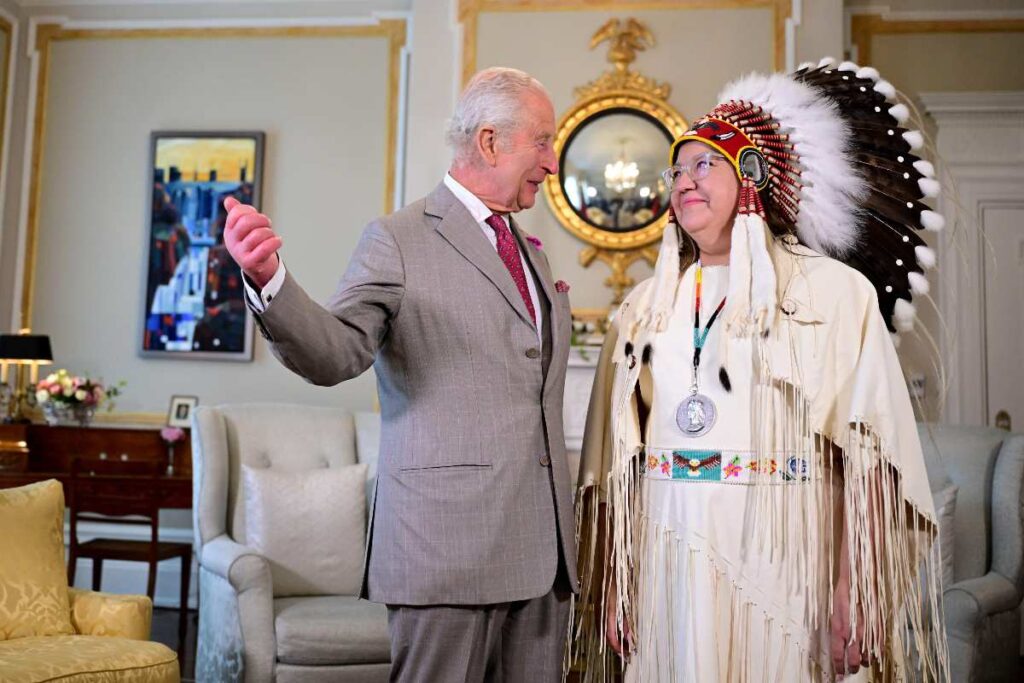 A Picture of King Charles in Canada
