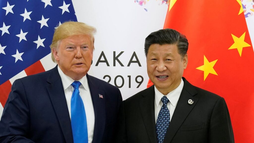 A Picture of USA and China Presidents