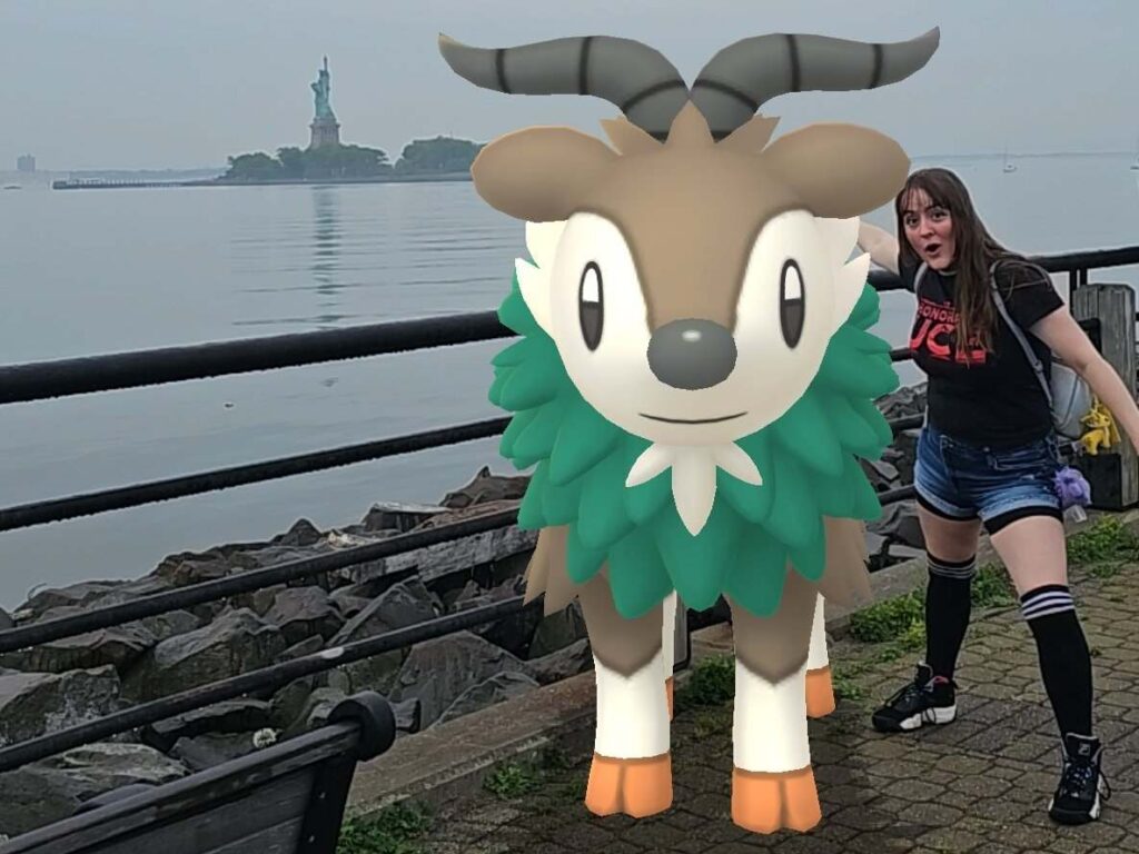 A Picture of a Girl and a Pokemon