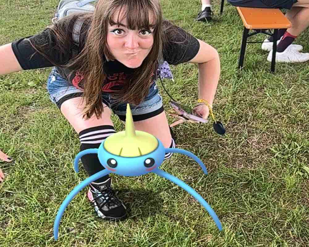 A Picture of a Girl and a Pokemon