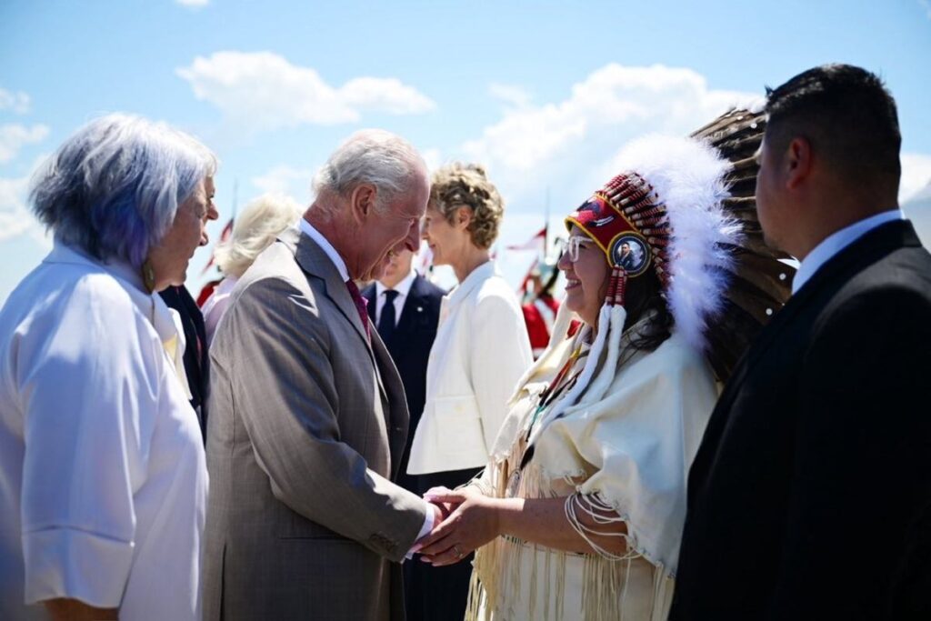 A Picture of King Charles in Canada