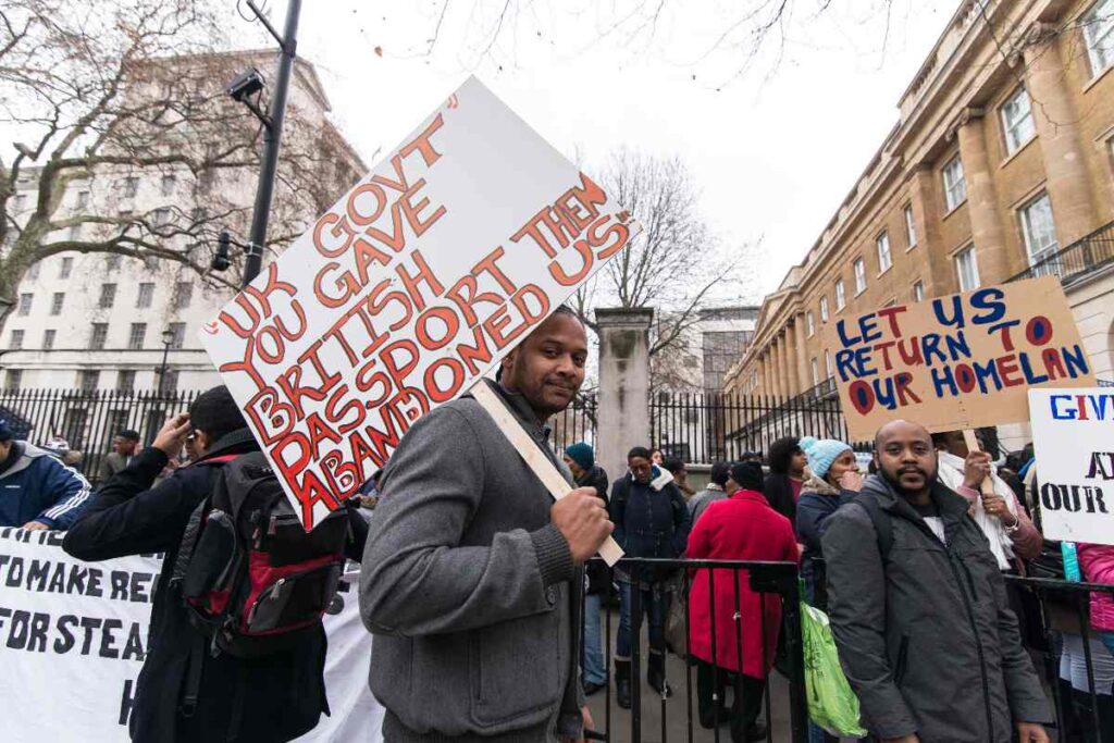 A Picture of Chagos Island Protest