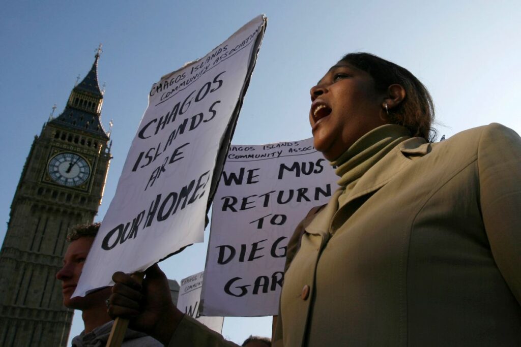 A Picture of Chagos Island Protest