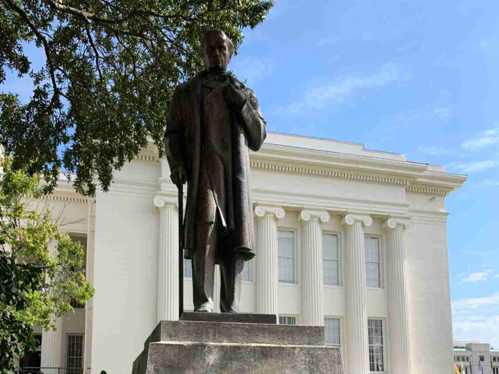 A Statue of James Sims