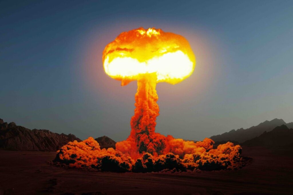 A Picture of a Bomb Explosion