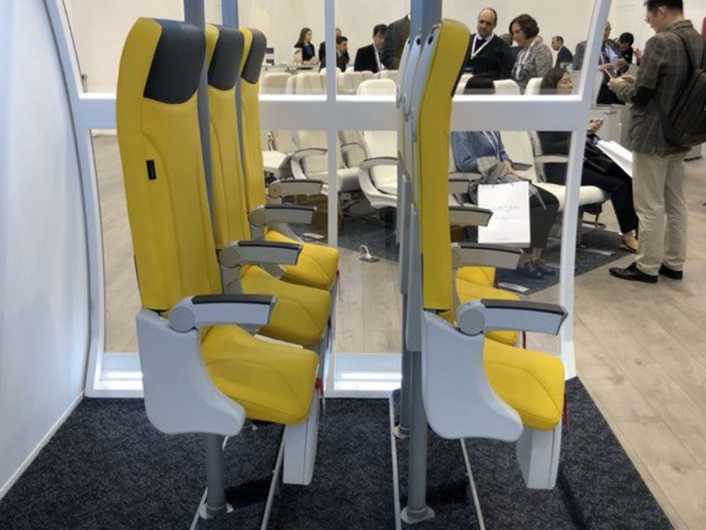 A Picture of Standing Airplane Seats