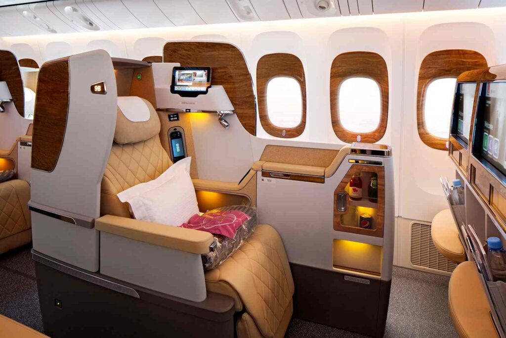 A Picture of Business Class Seats