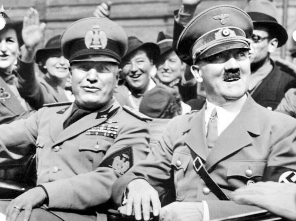 A Picture of Hitler and Mussolini