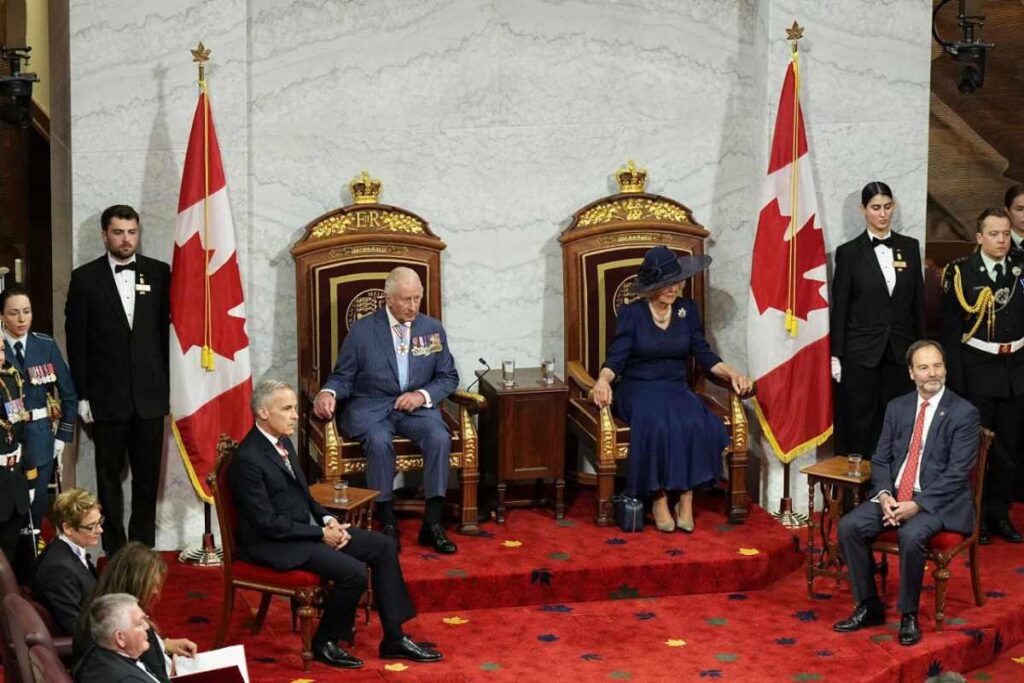 A Picture of King Charles in Canada