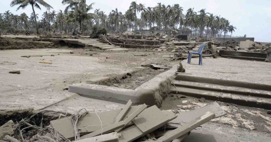 A Picture of a Volcano devastation