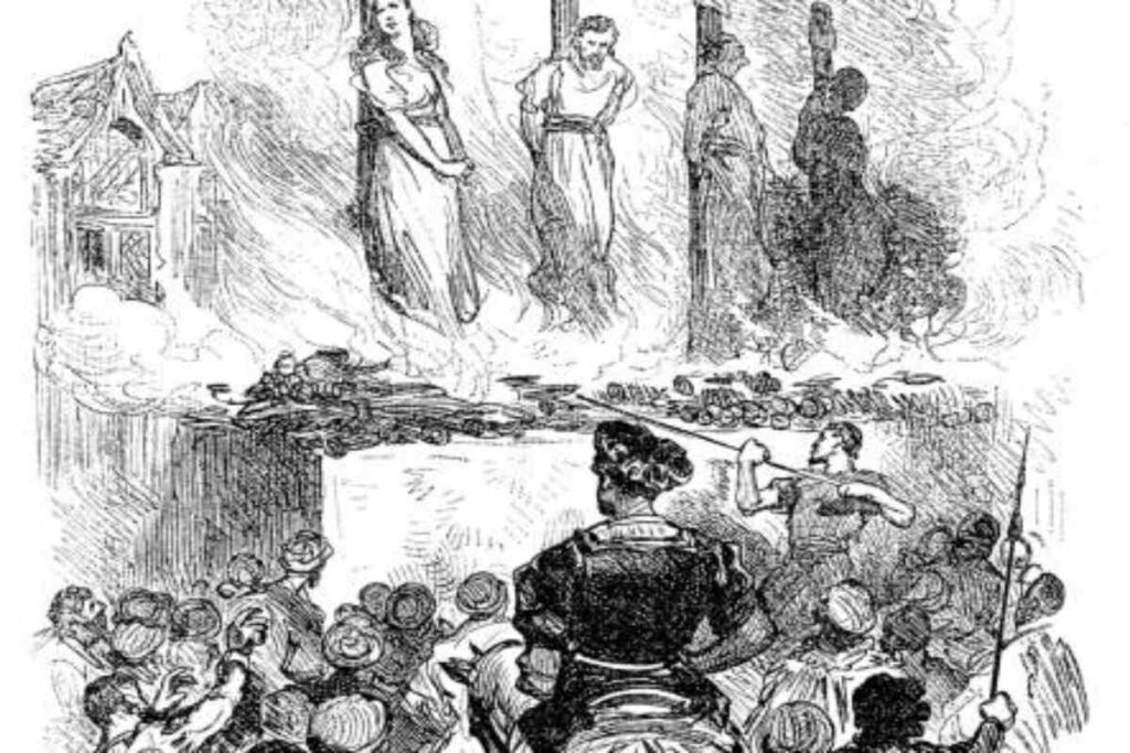 A Picture of Heresy Burning