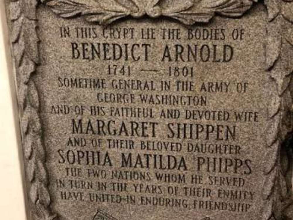 A Picture of Benedict Arnold Epitaph