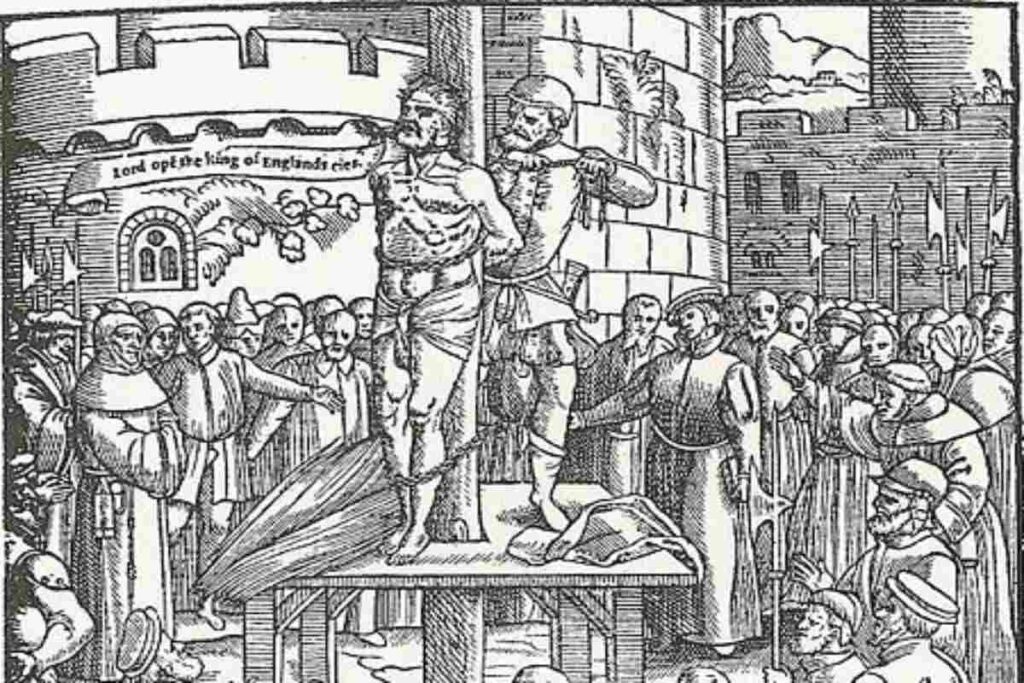 A Picture of William Tyndale Heresy Burning