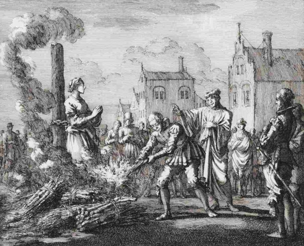 A Photo of Human Burning