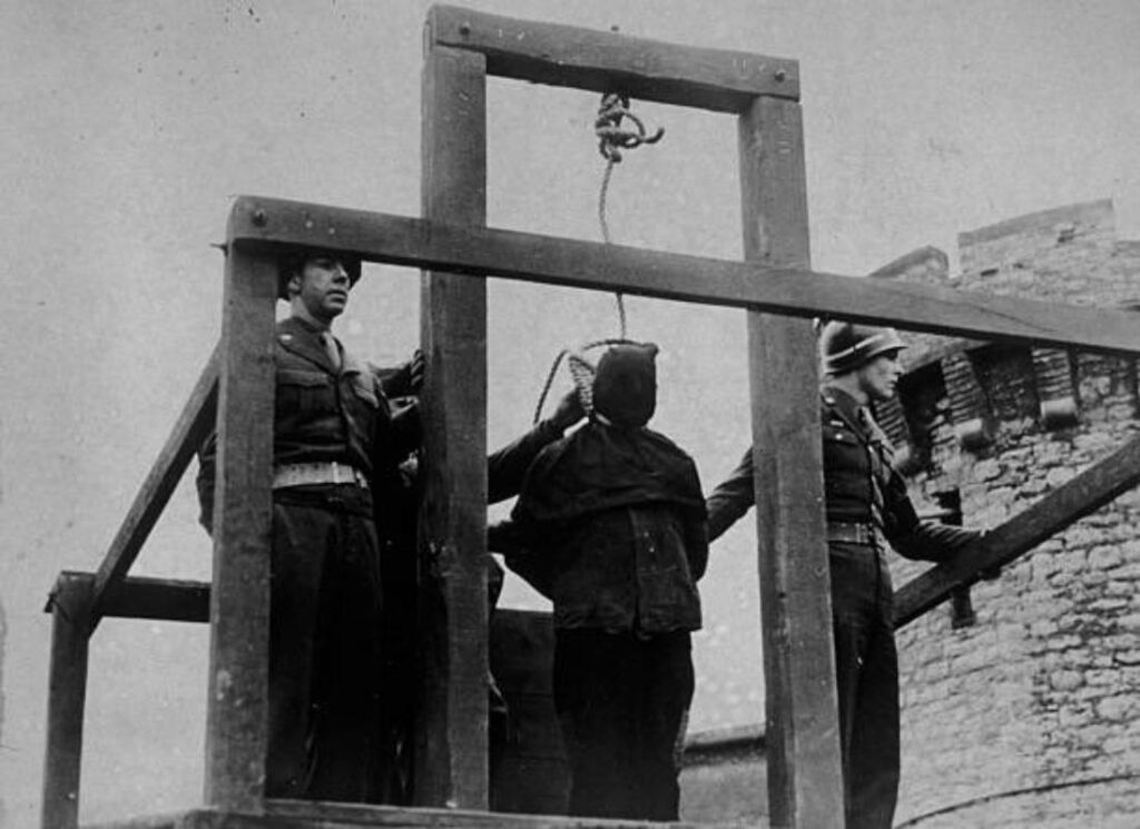 A Picture of Hadamar Criminals Execution