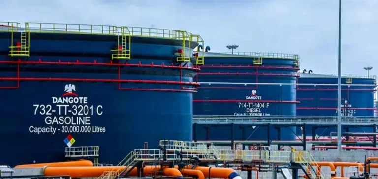 Crude Drums at Dangote Refinery