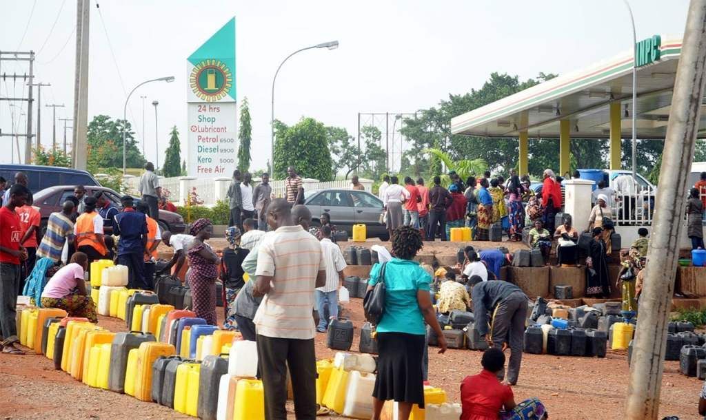 Fuel Queue at an NNPC Filling Station