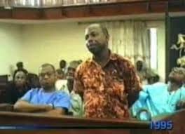 Ken Saro-Wiwa Standing in Court
